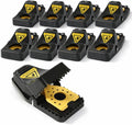 Wysteria Mouse Traps 12 Pack for Mice, Reusable Snap Traps Indoor for Home, No-Touch Safe Design, Quick Set Sensitive Trigger, Mice & Small Rat Catcher for Kitchen, Garage, Basement