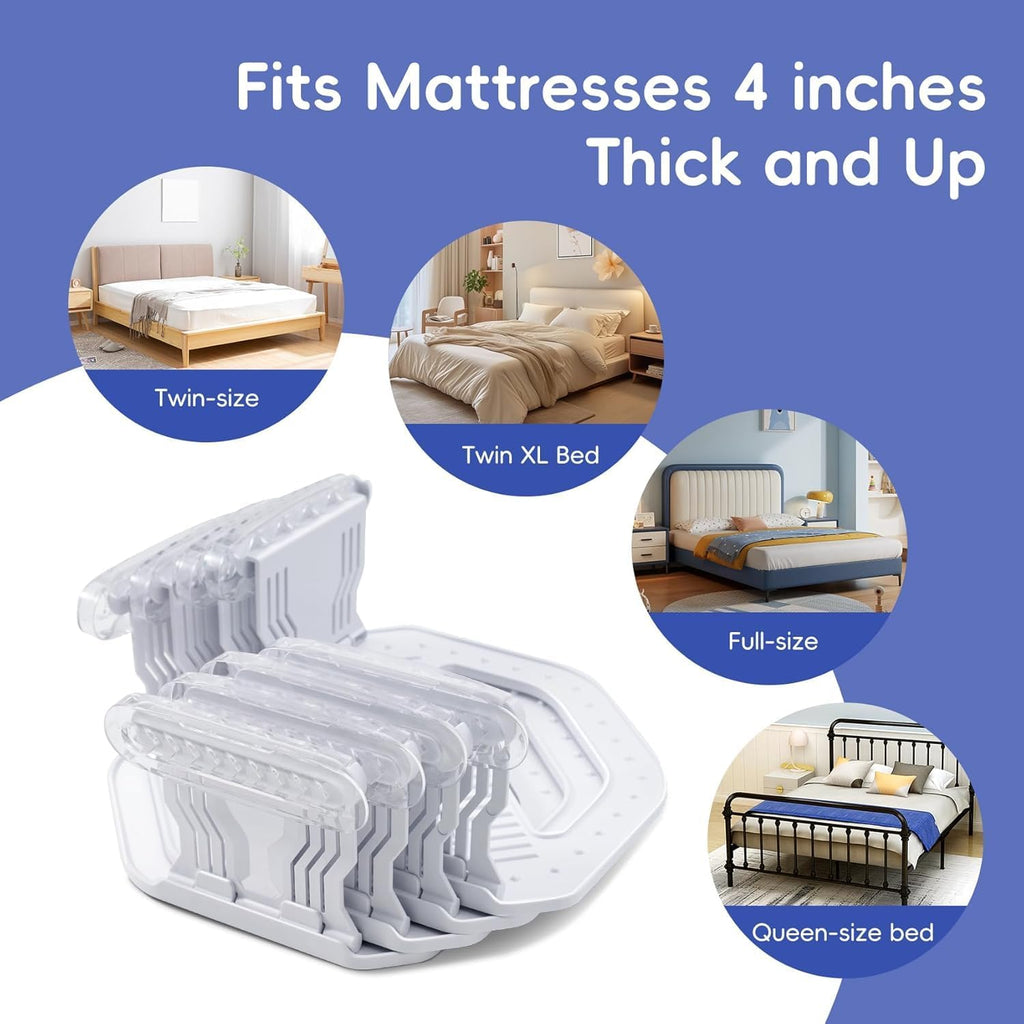 Wysteria Bed Sheet Holders 4PCS – Adjustable Anti-Slip Sheet Clips